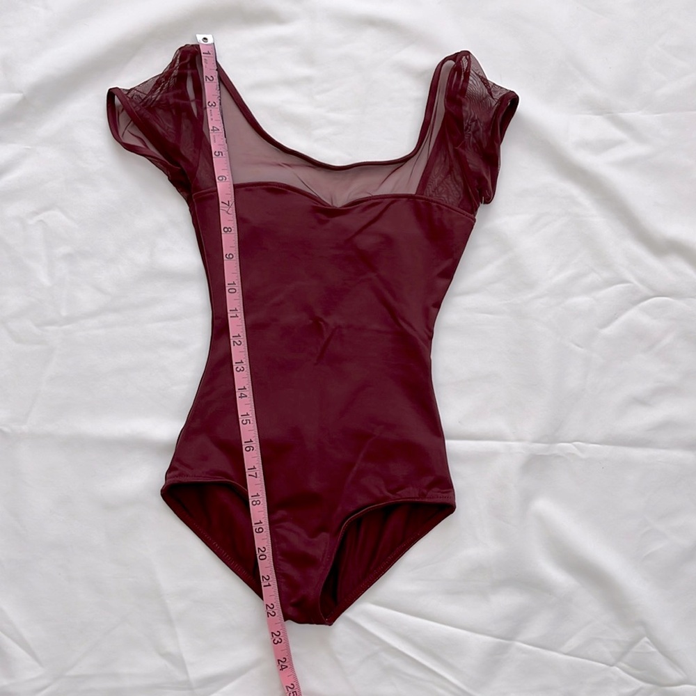 Capezio XS wine colored dance leotard.